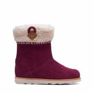 Boty Clarks Crown Loop Toddler Fialové | 02EGLTJAN