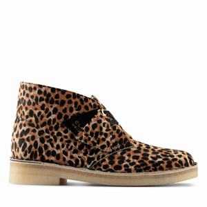 Boty Clarks Desert Boot Leopard | 35USNKZLF