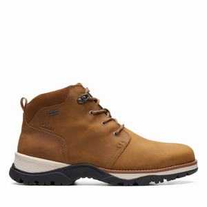 Boty Clarks Topton Mid GORE-TEX Hnědé | 21TUSZIRQ