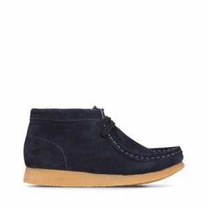 Boty Clarks Wallabee Boot Tmavě Blankyt | 74IZFPDEB