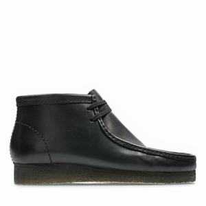 Boty Clarks Wallabee Boot Černé | 68QJSBORL