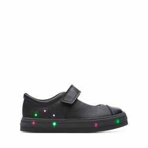 Boty do Školy Clarks Flare Shine Toddler Černé | 96CSLHPTE