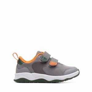 Obuv Clarks Clowder Race Toddler Šedé | 89DLERZFB