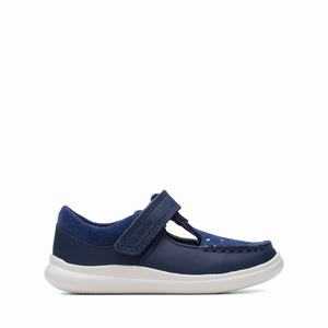 Obuv Clarks Crest Moc Toddler Tmavě Blankyt | 62DWZMFJX