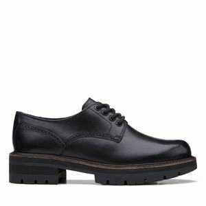 Obuv Clarks Orianna Derby Černé | 91DICNZQY