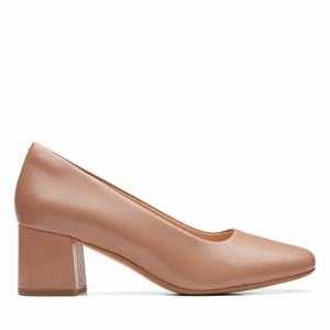 Obuv Clarks Sheer55 Court Hnědé | 86UXGLFRC