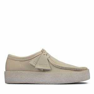 Originals Boty Clarks Wallabee Cup Bílé | 07THAENZB