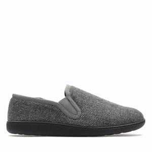 Pantofle Clarks King Ease Tmavě Šedé | 31GFZIQXN