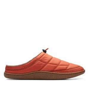 Pantofle Clarks Pilton Mule Červené | 86CZLTBVK