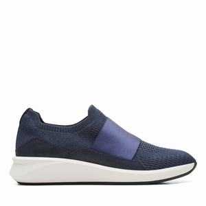 Sportovní Boty Clarks Un Rio Knit Tmavě Blankyt | 92FRJKXIQ