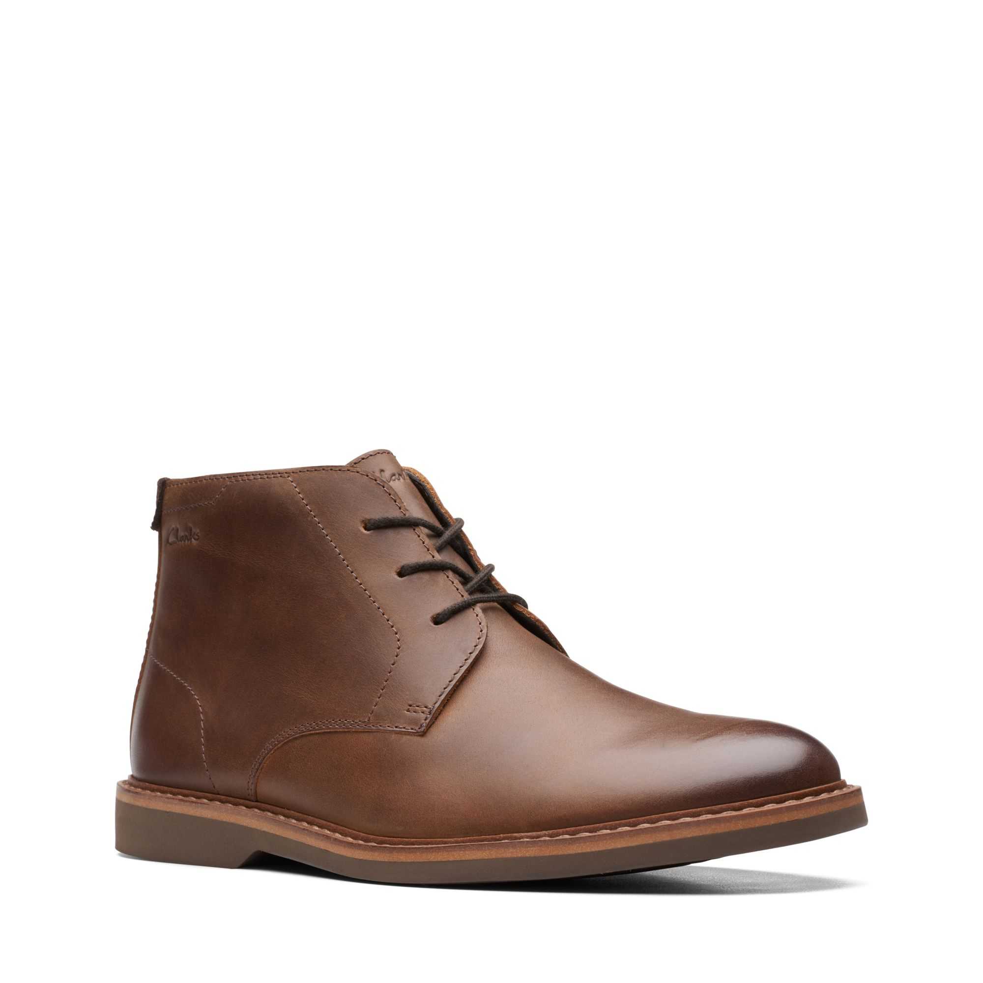 Boty Clarks Atticus LT Mid Tmavě Hnědé | 38OWKSBFA