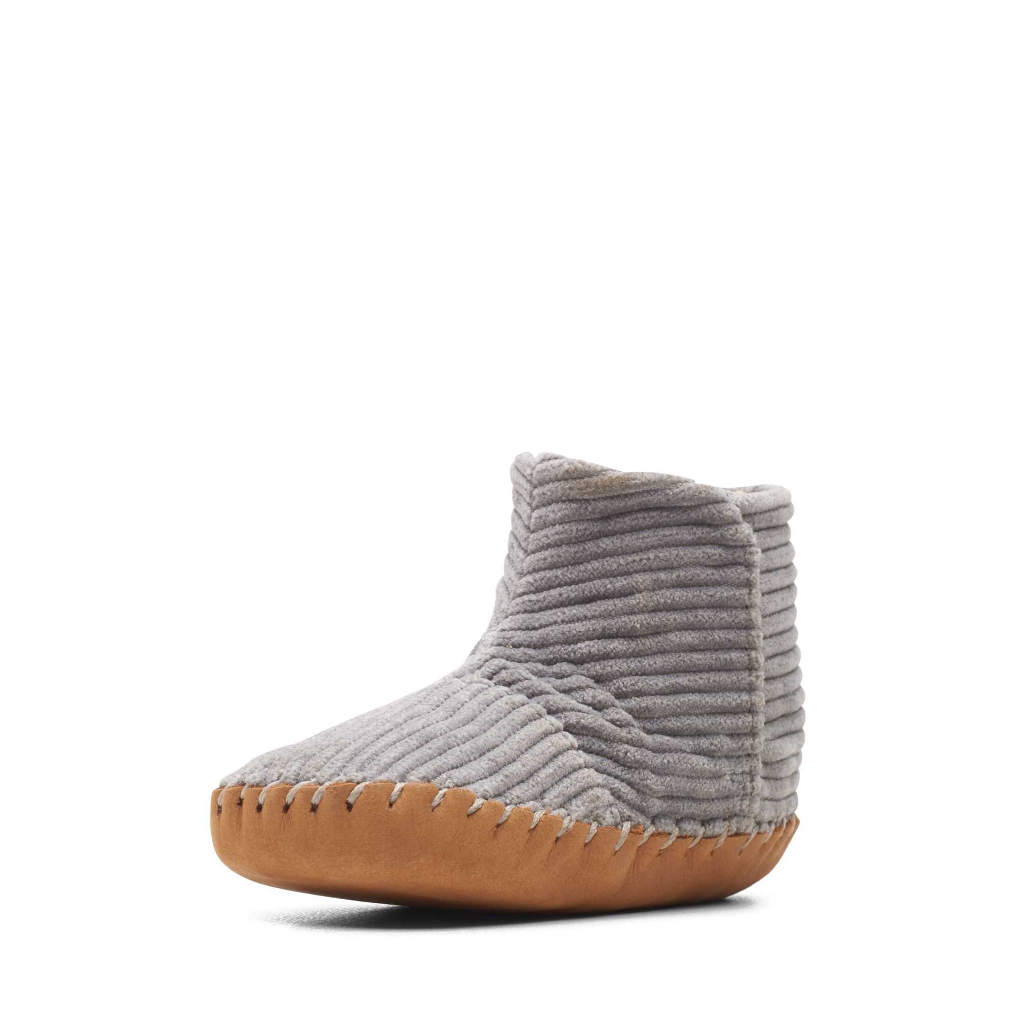 Boty Clarks Baby Solar Large Šedé | 36UQMXVOY