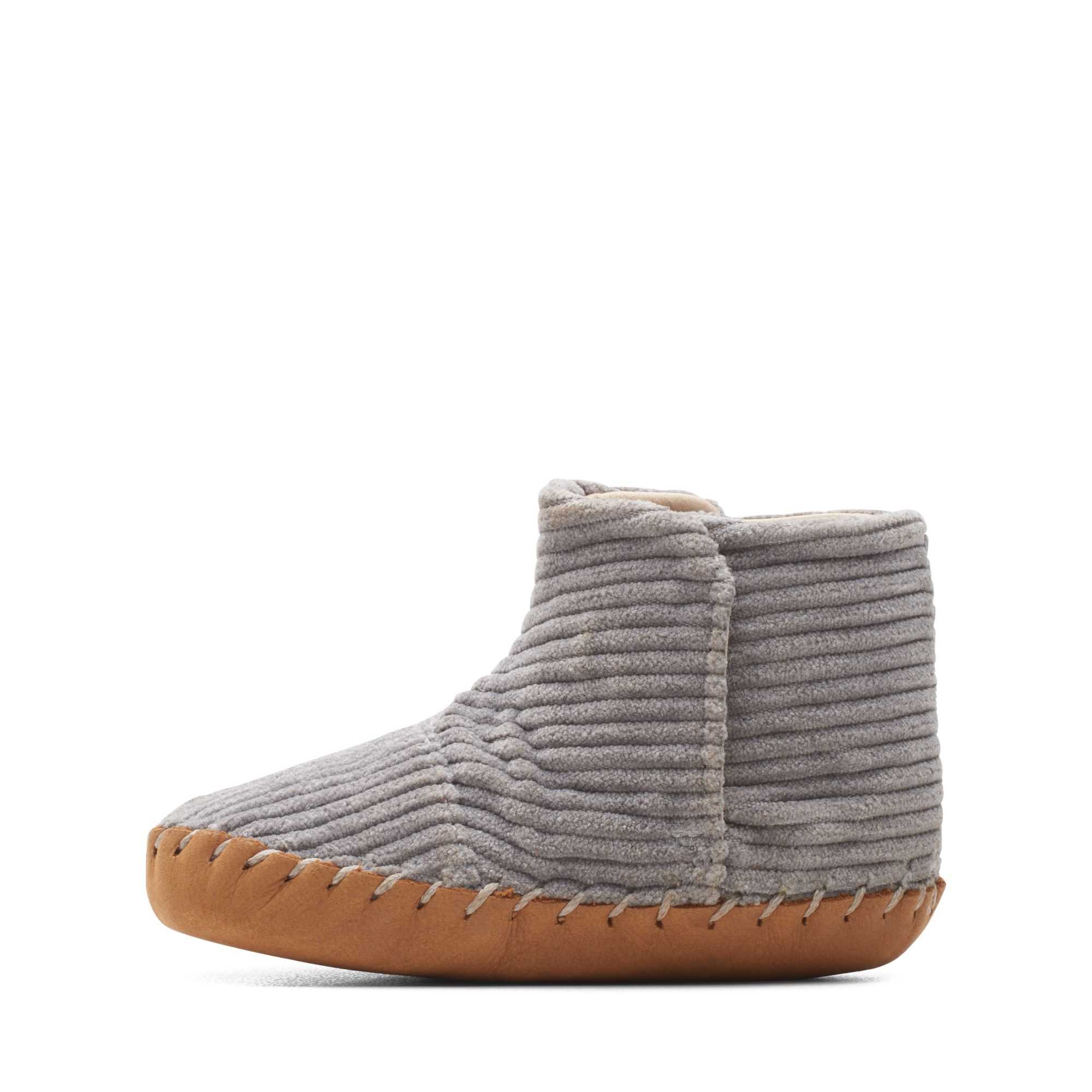 Boty Clarks Baby Solar Large Šedé | 36UQMXVOY