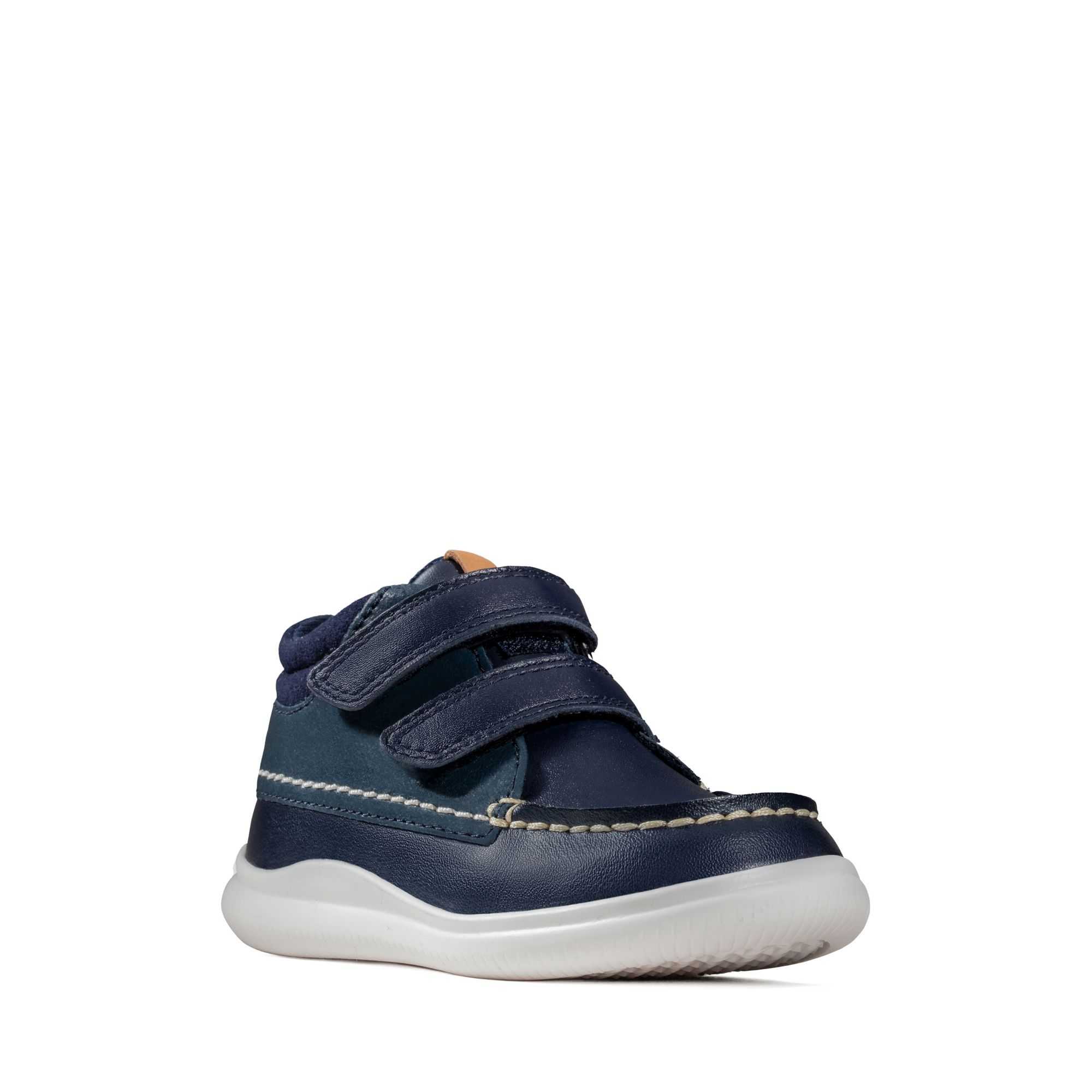 Boty Clarks Crest Tuktu Toddler Tmavě Blankyt | 35UZFOGVS