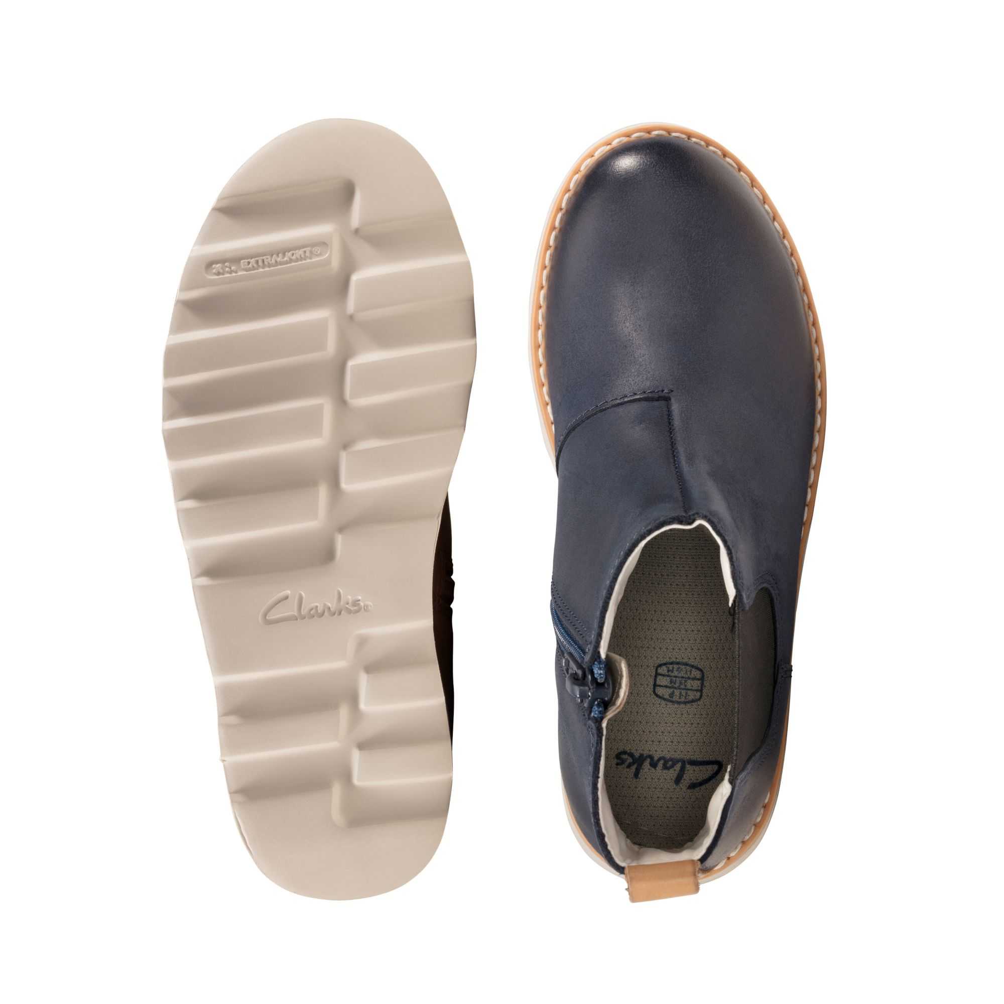 Boty Clarks Crown Halo Tmavě Blankyt | 47KYEPGXC