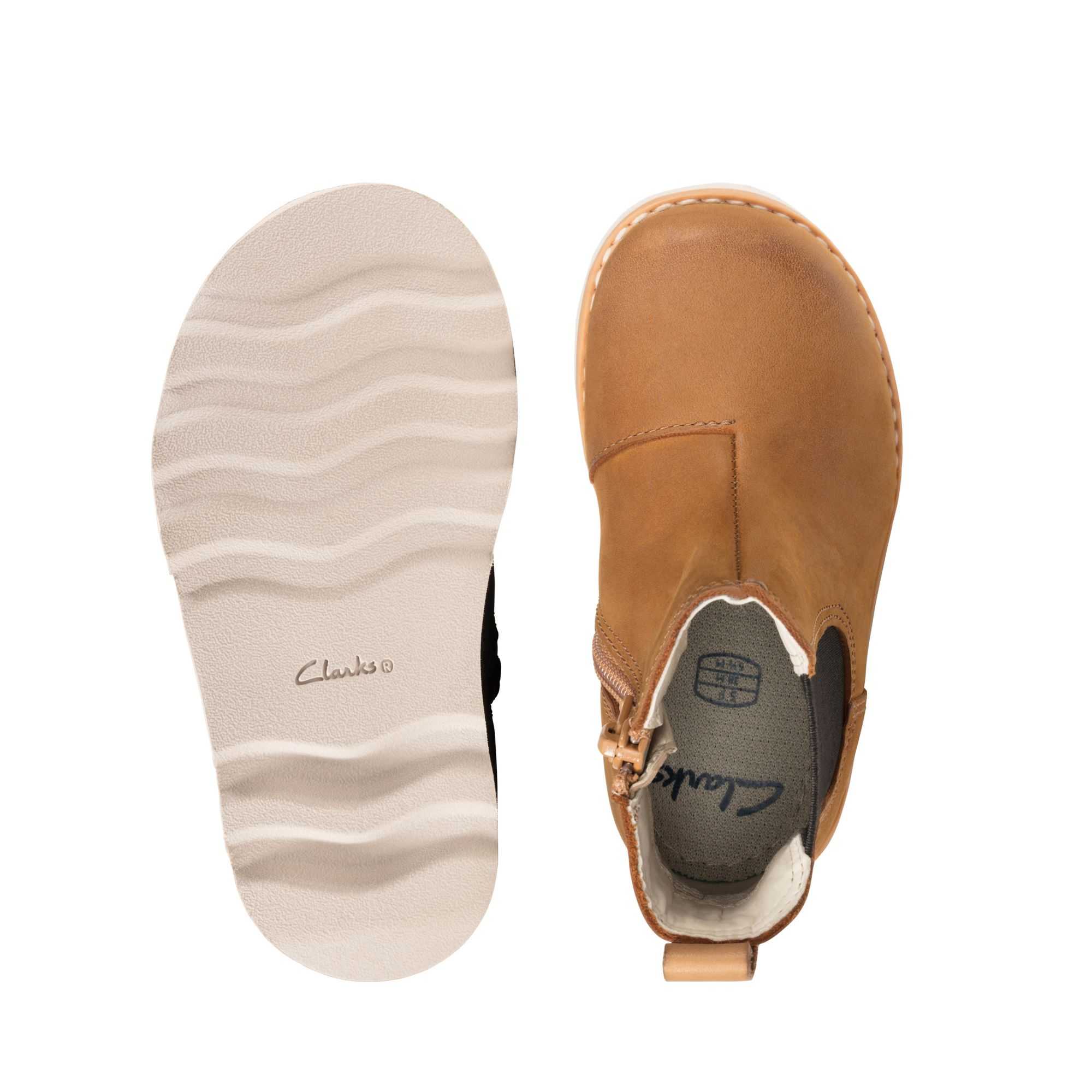 Boty Clarks Crown Halo Toddler Hnědé | 51CILPDZQ