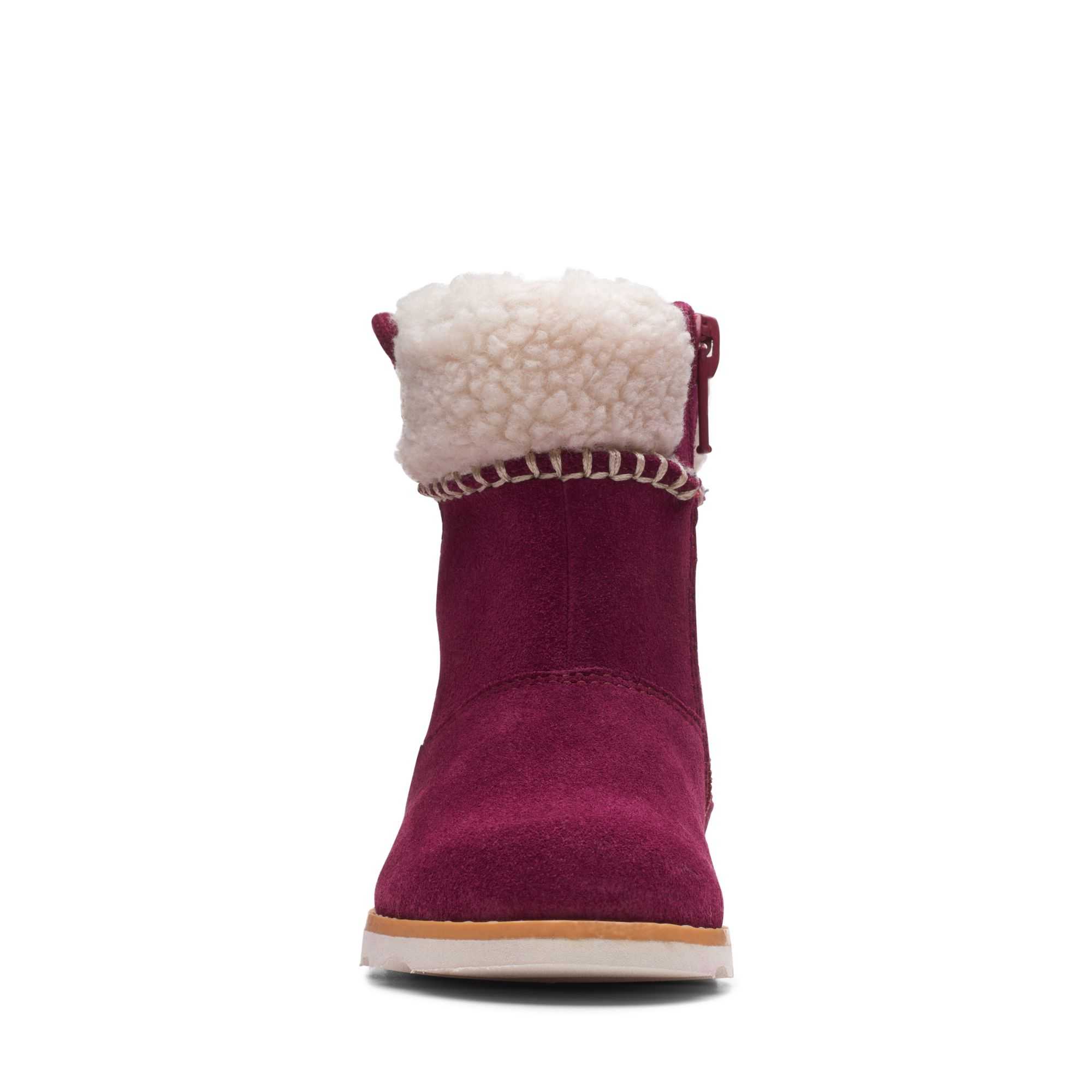 Boty Clarks Crown Loop Toddler Fialové | 02EGLTJAN