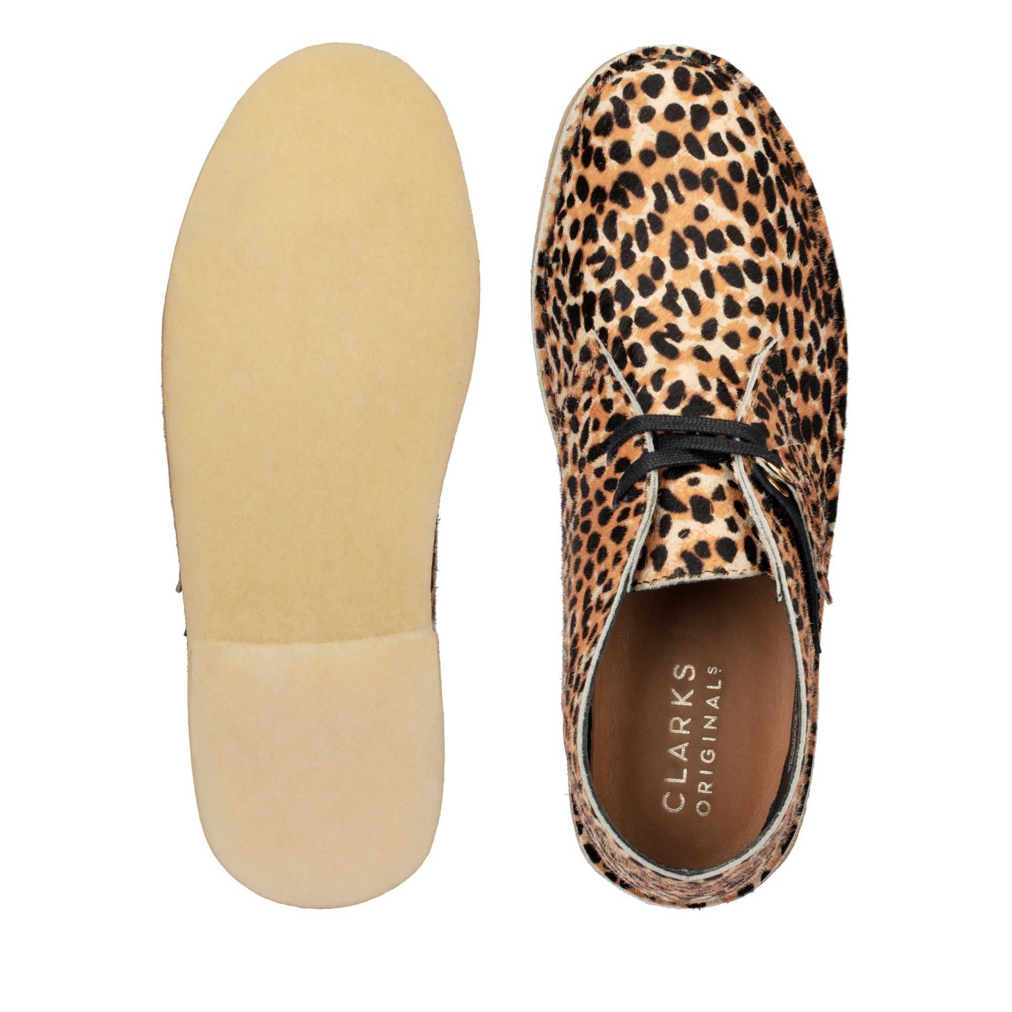 Boty Clarks Desert Boot Leopard | 35USNKZLF