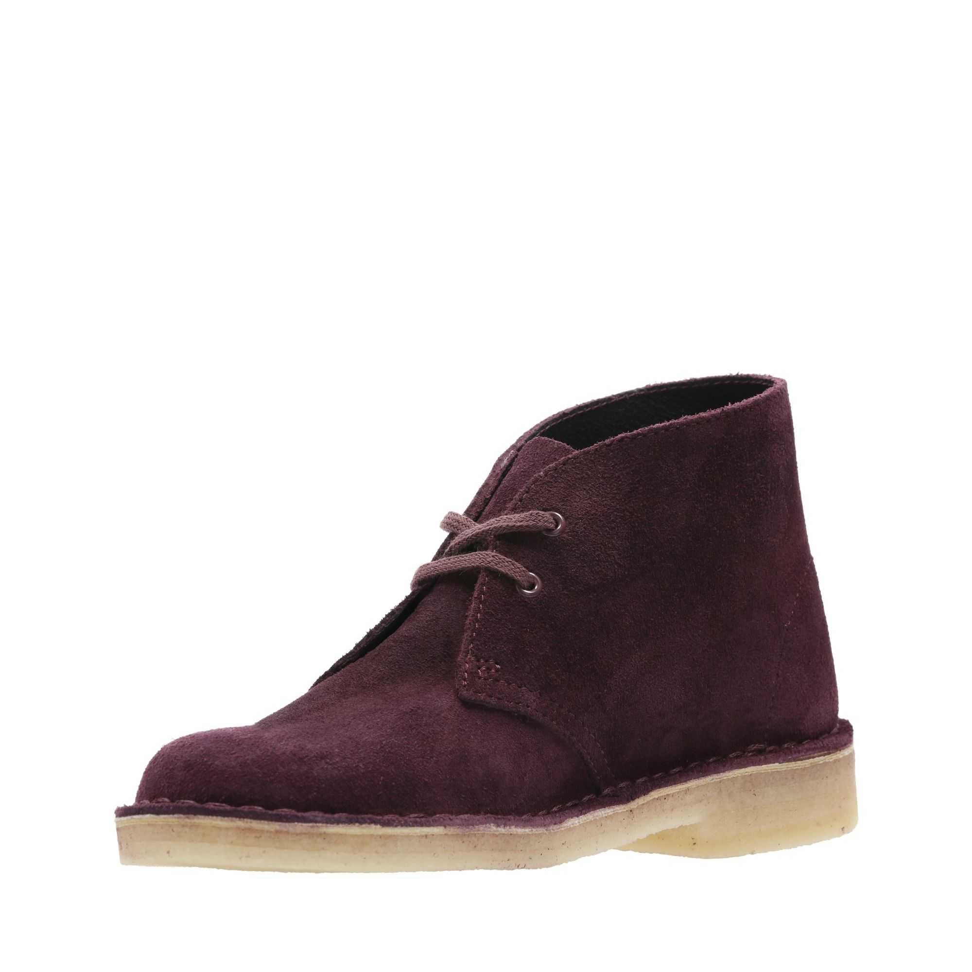 Boty Clarks Desert Boot Vínové | 14VEATBXL