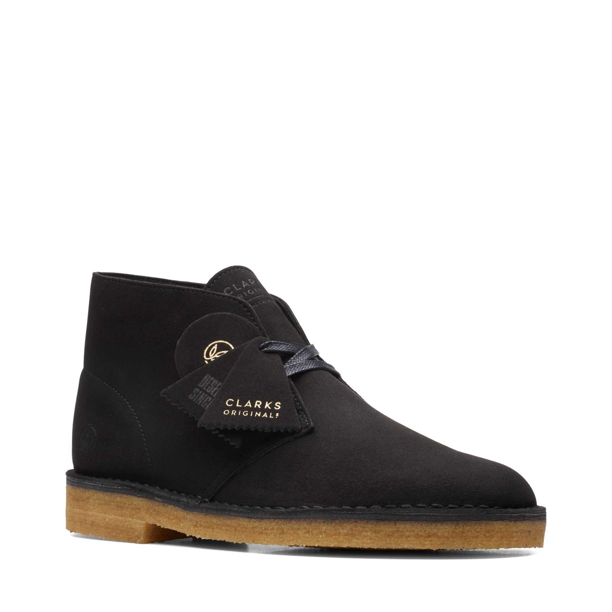 Boty Clarks Desert Boot Černé | 14WTDAHYS