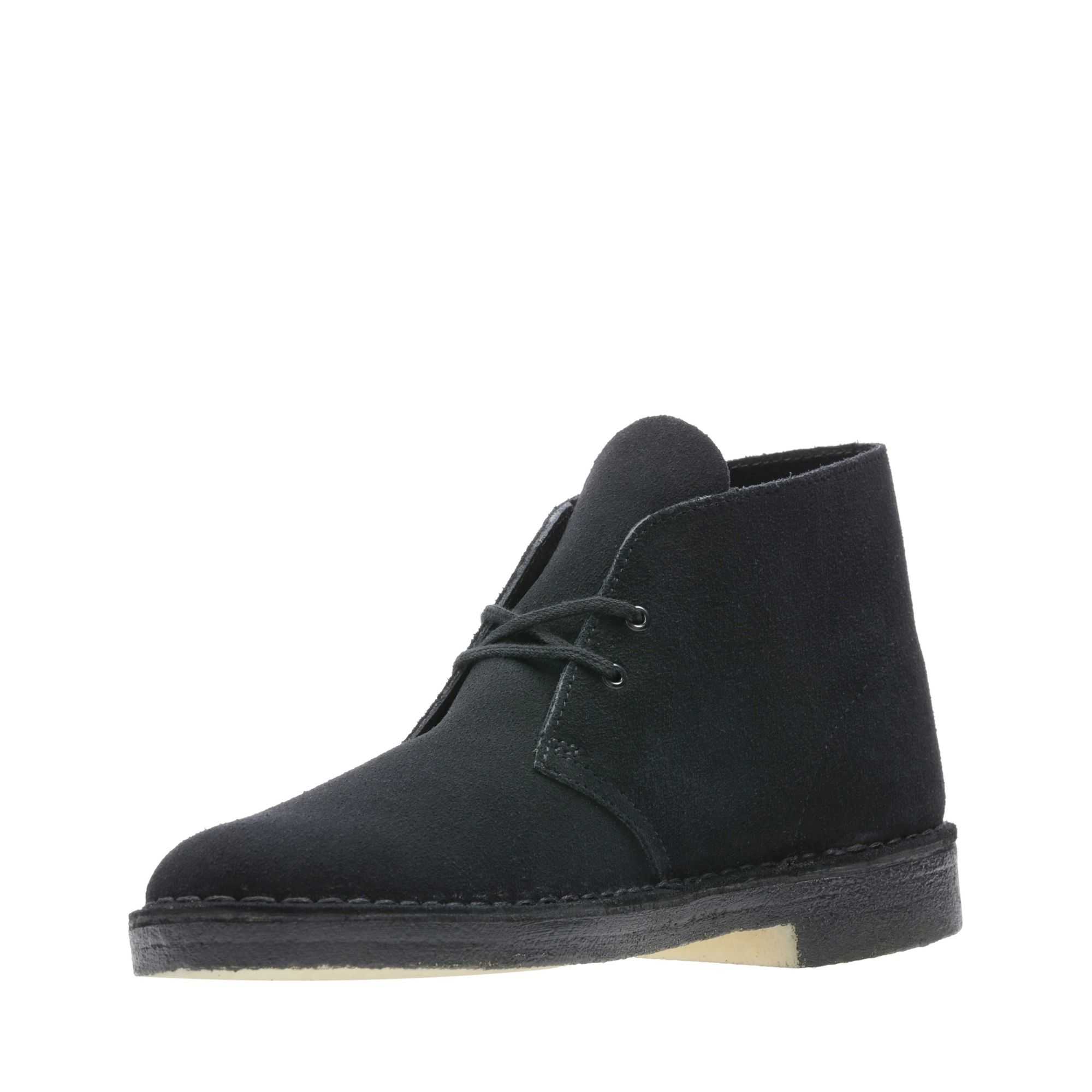 Boty Clarks Desert Boot Černé | 72YCQOXLD