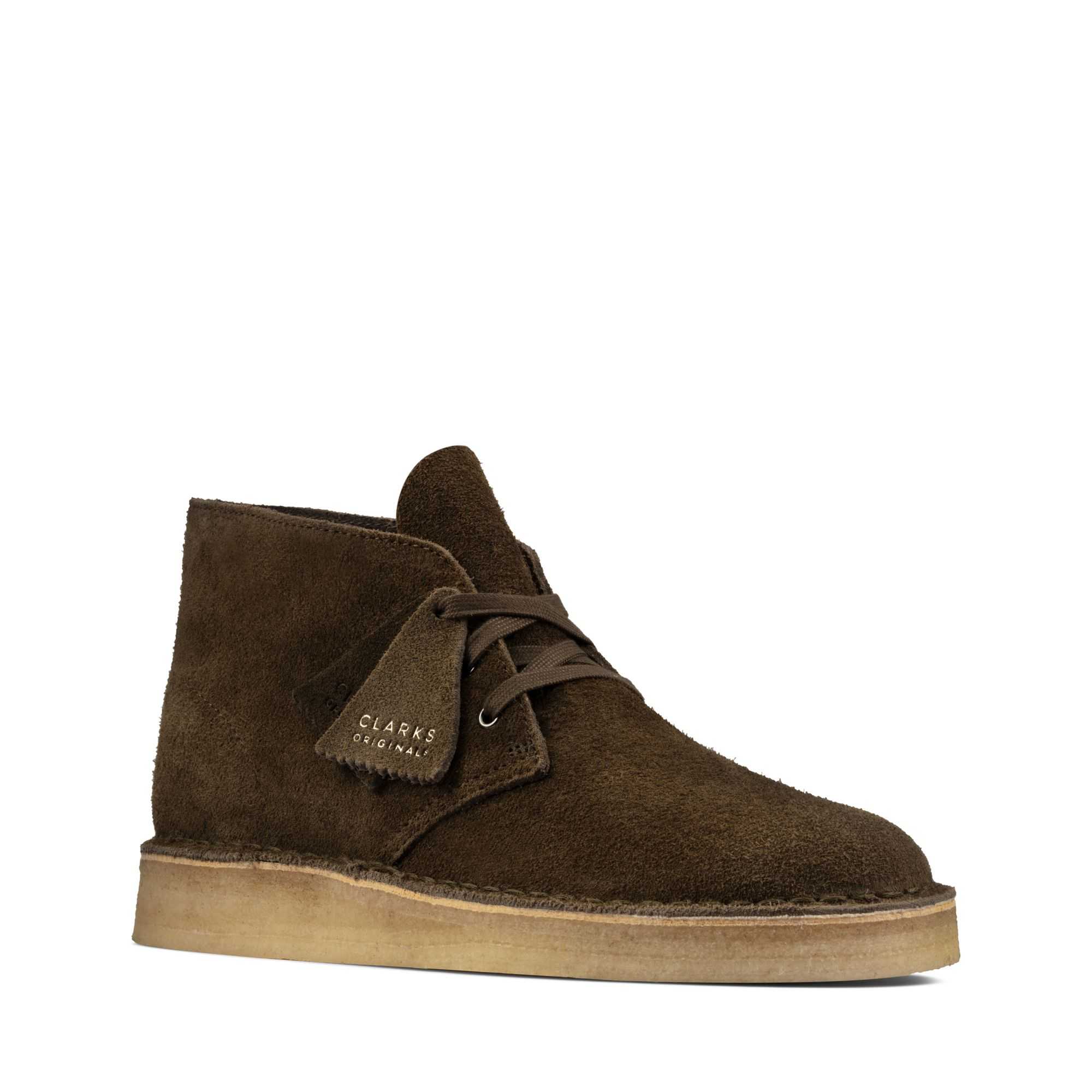 Boty Clarks Desert Coal Olivy Zelené | 02EMQUWBV