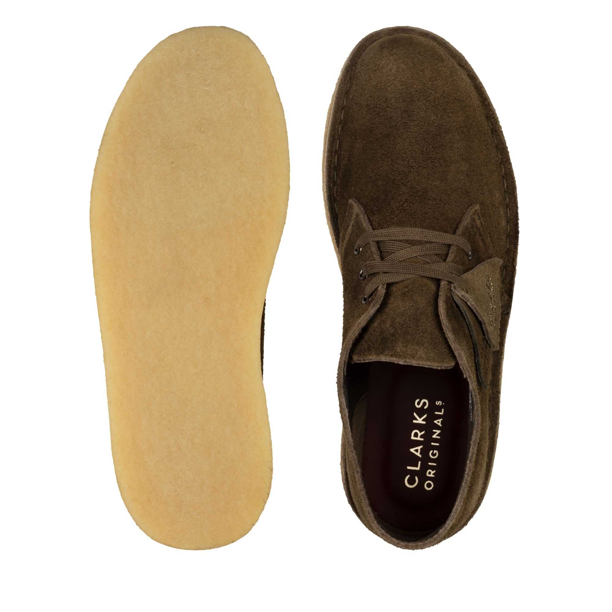 Boty Clarks Desert Coal Olivy Zelené | 02EMQUWBV