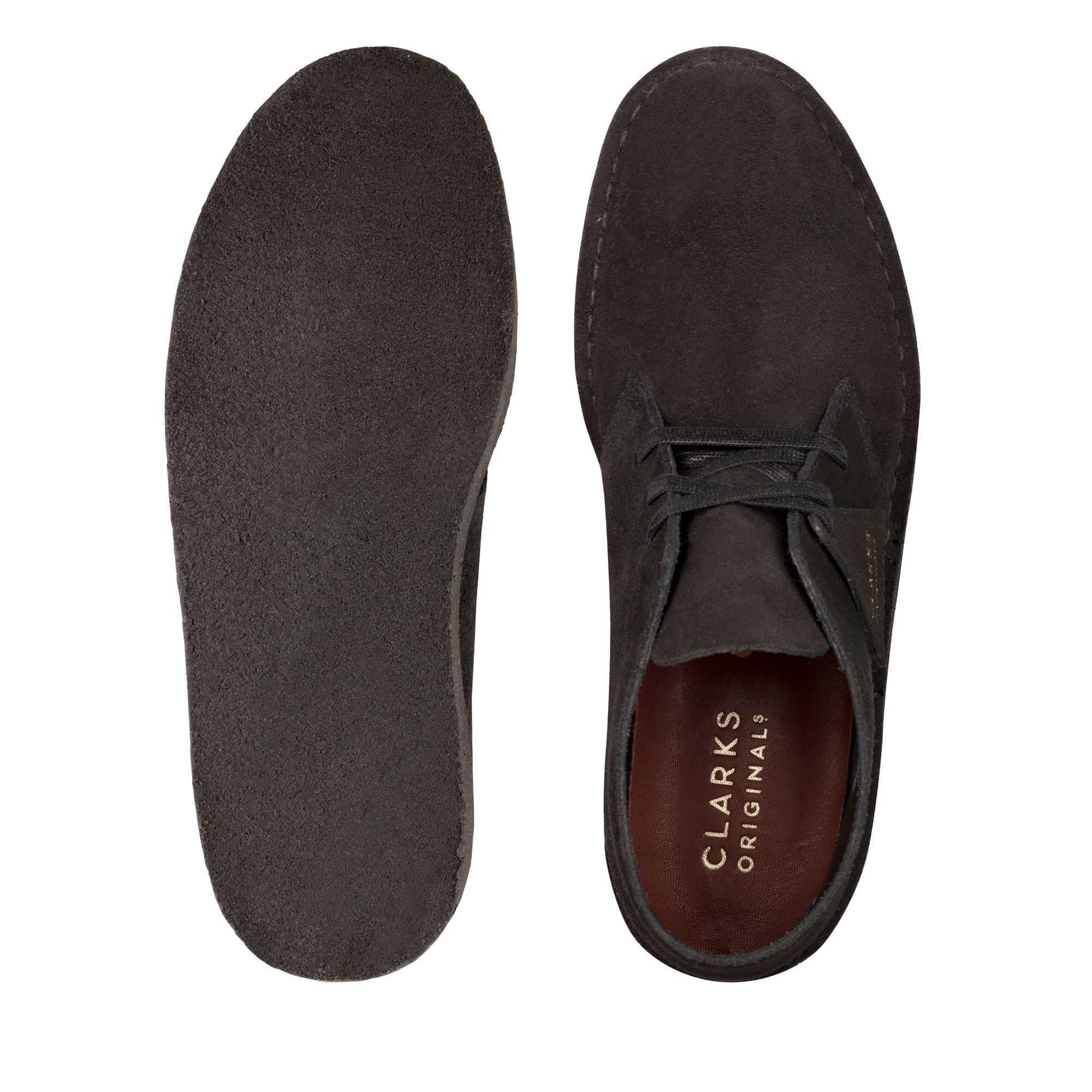 Boty Clarks Desert Coal Černé | 87UCONKXR