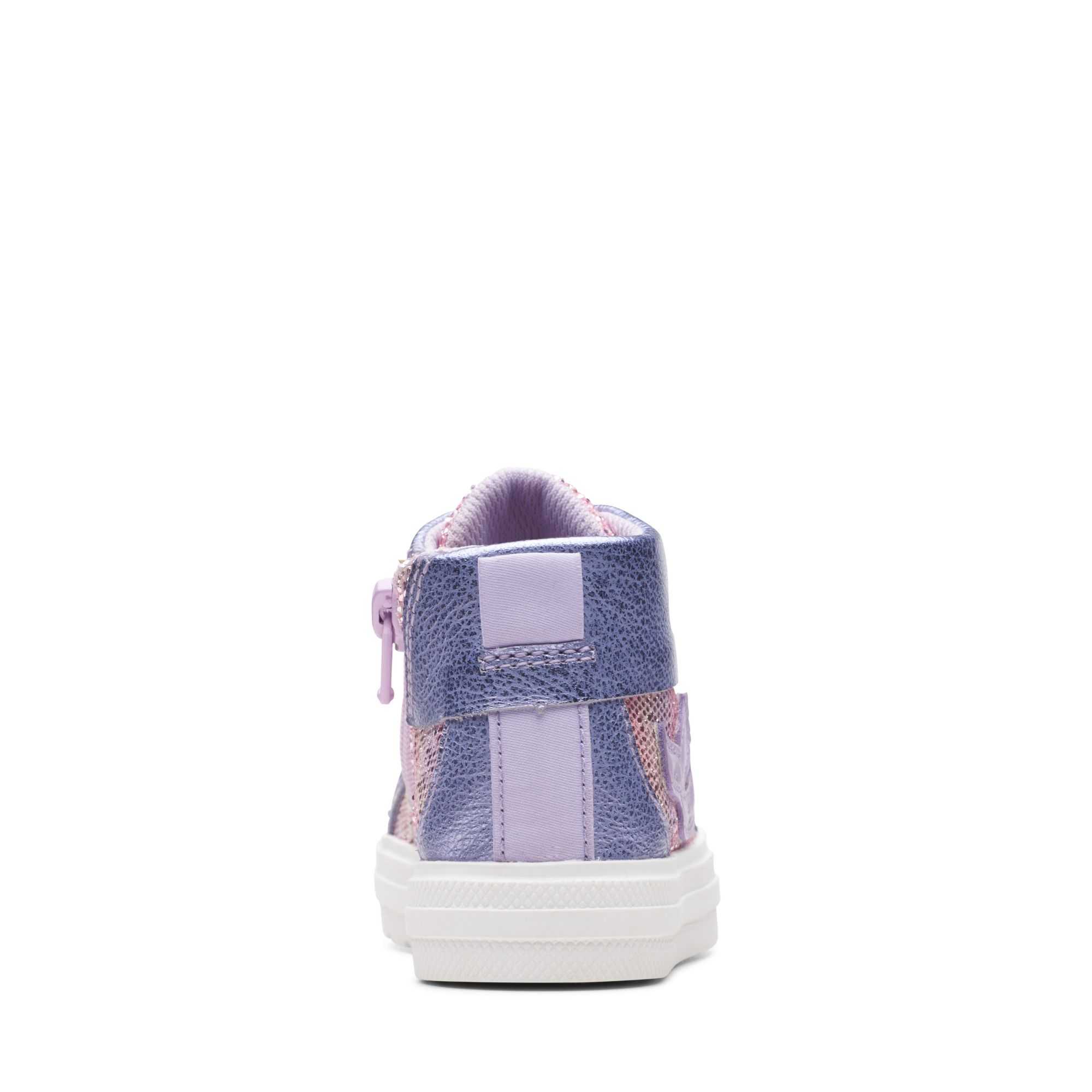 Boty Clarks Nova City Toddler Fialové | 58NRVQHBW