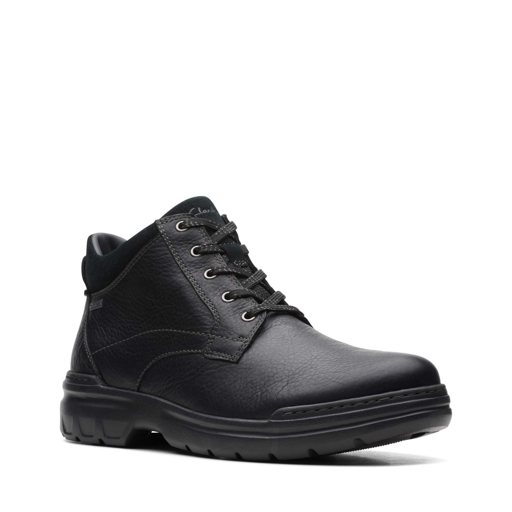 Boty Clarks Rockie 2 Up GORE-TEX Černé | 72KTLXSZD