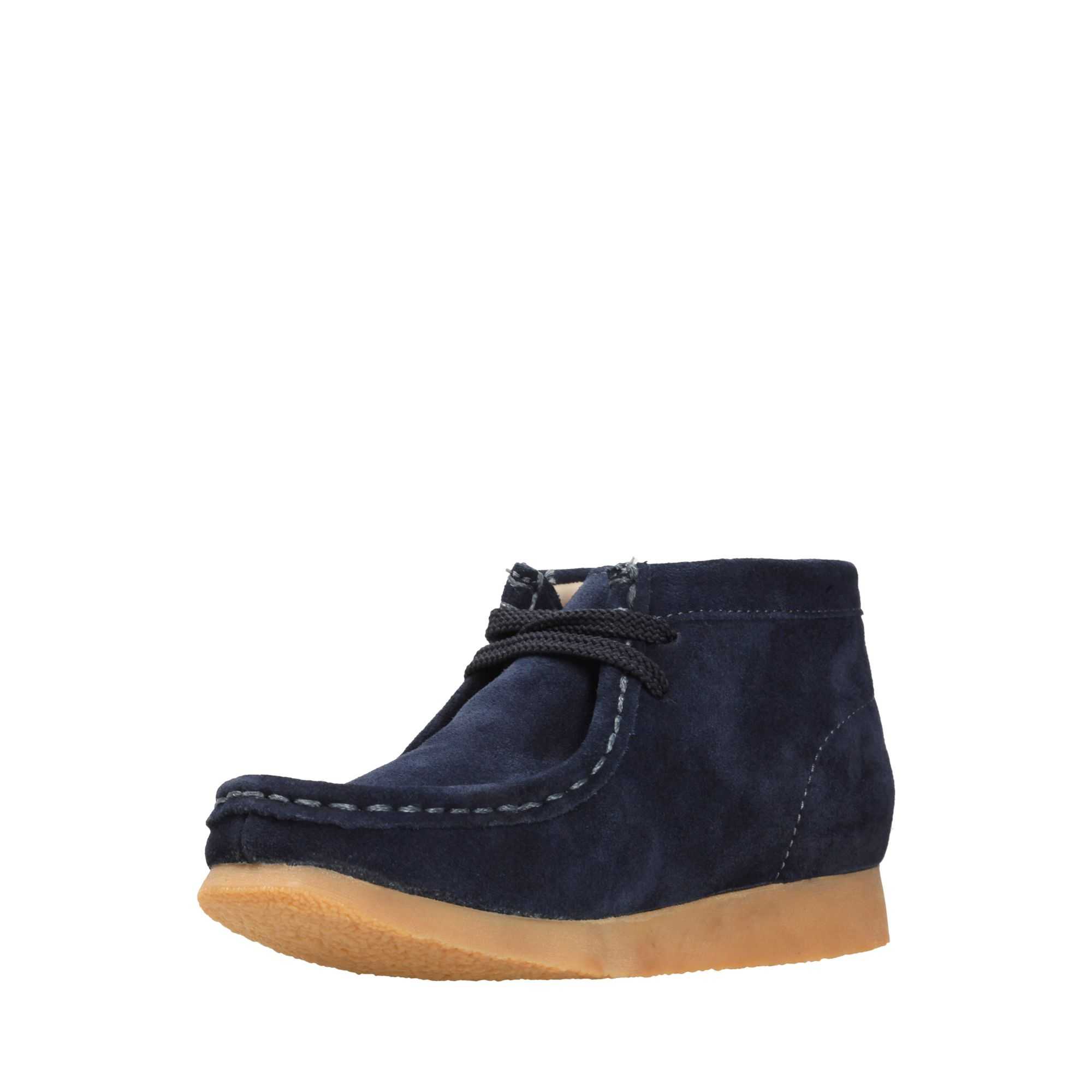 Boty Clarks Wallabee Boot Tmavě Blankyt | 74IZFPDEB