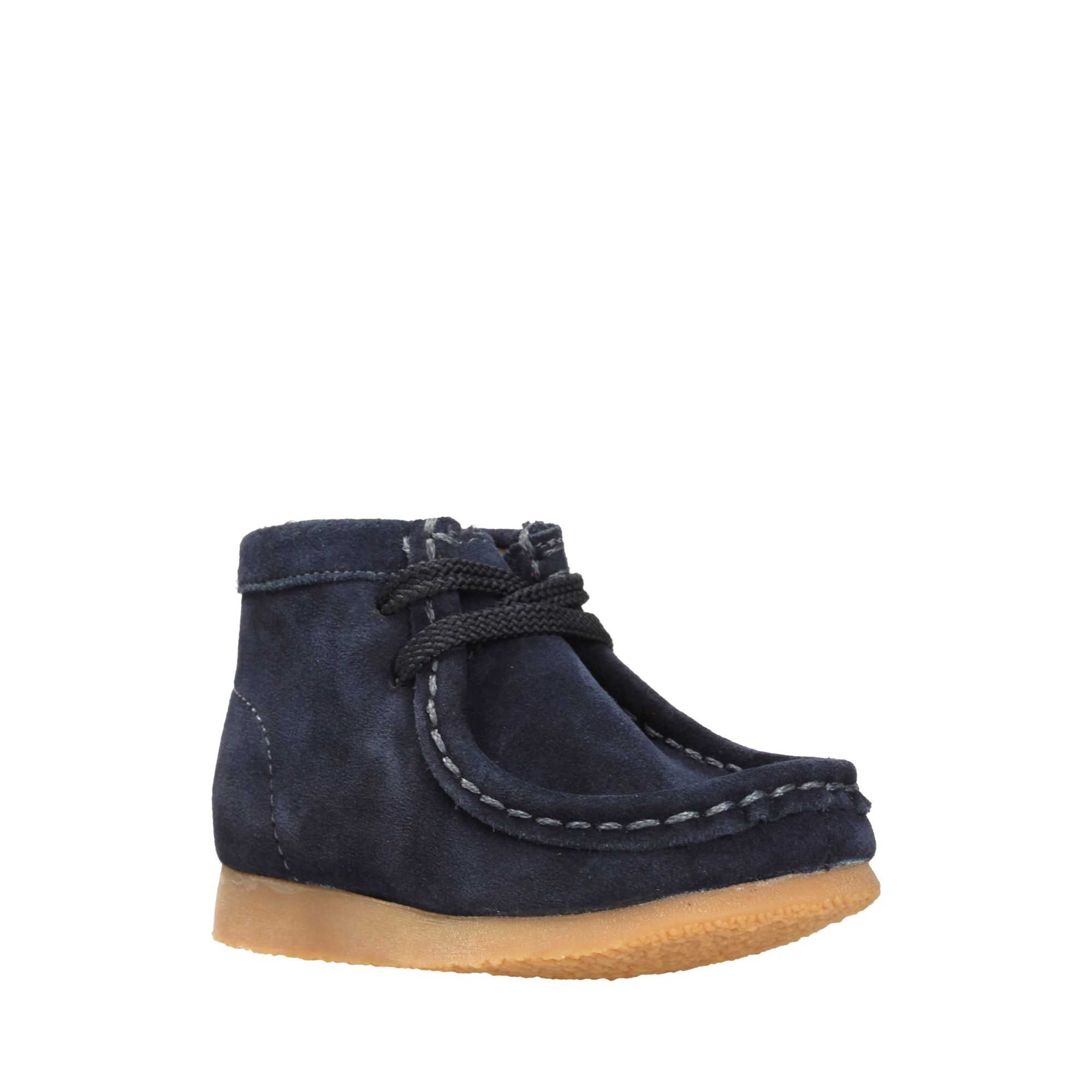 Boty Clarks Wallabee Boot Tmavě Blankyt | 86IETGZWO