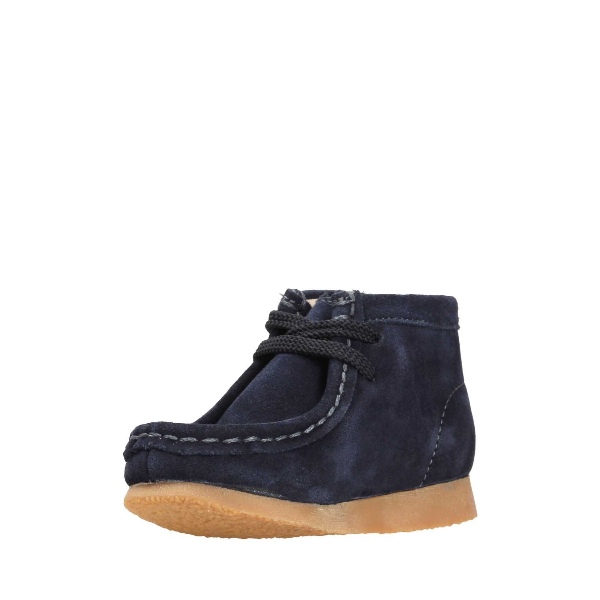 Boty Clarks Wallabee Boot Tmavě Blankyt | 86IETGZWO