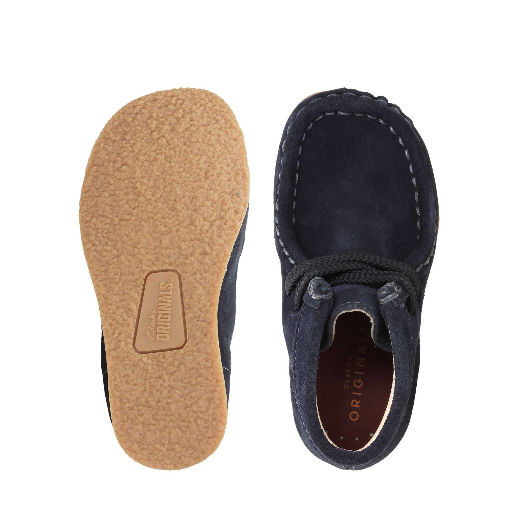 Boty Clarks Wallabee Boot Tmavě Blankyt | 86IETGZWO