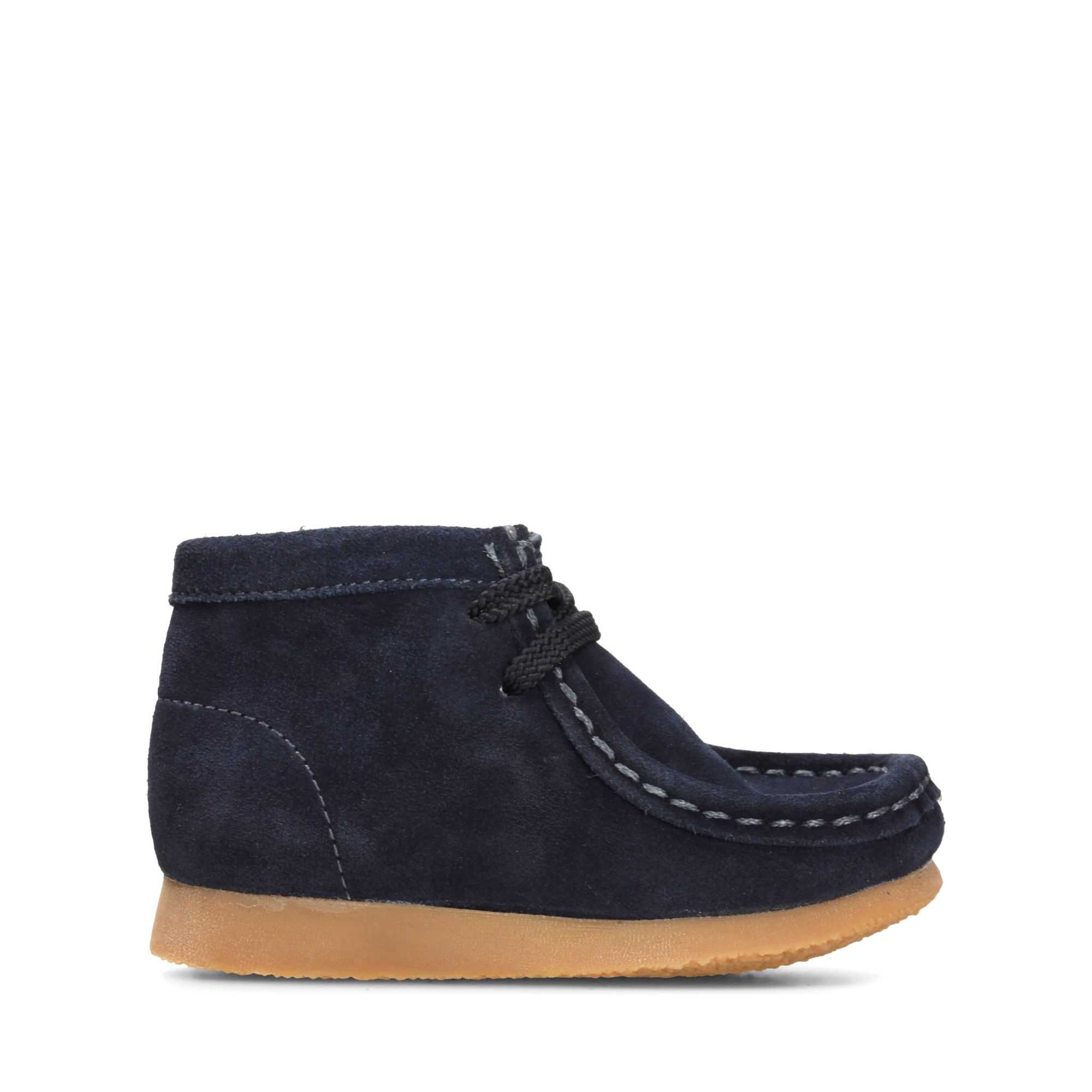 Boty Clarks Wallabee Boot Tmavě Blankyt | 86IETGZWO