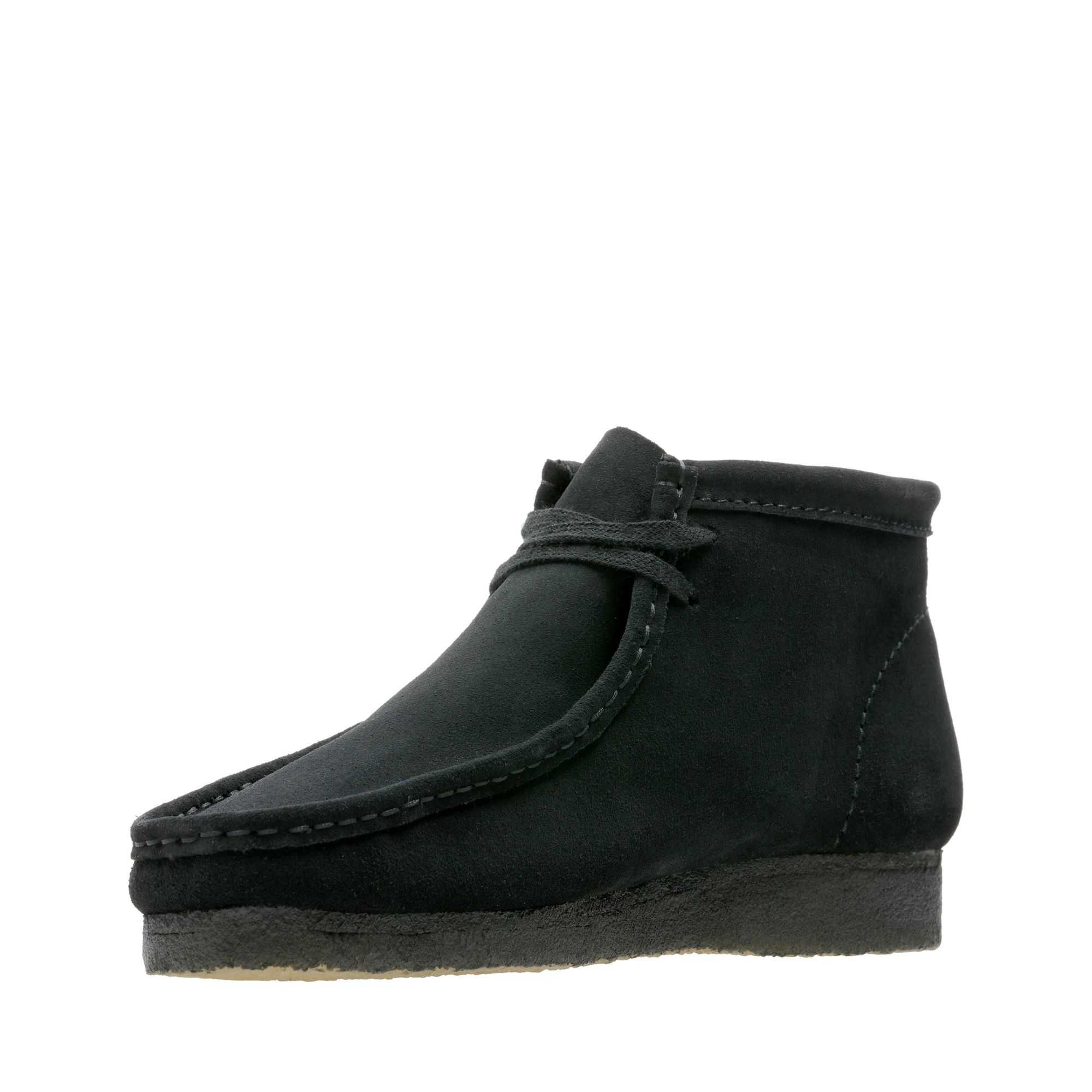 Boty Clarks Wallabee Boot Černé | 10EUCMVKL