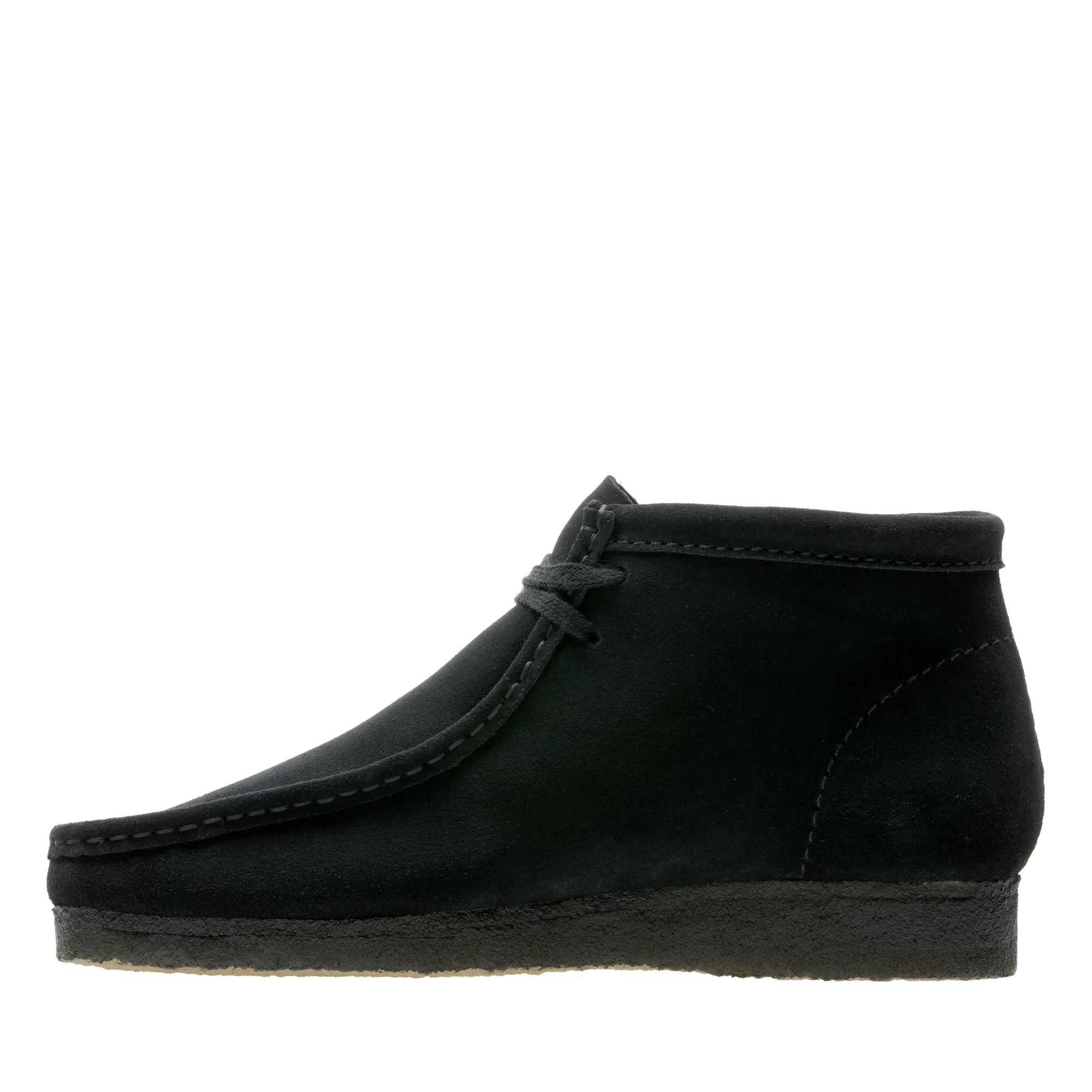 Boty Clarks Wallabee Boot Černé | 10EUCMVKL