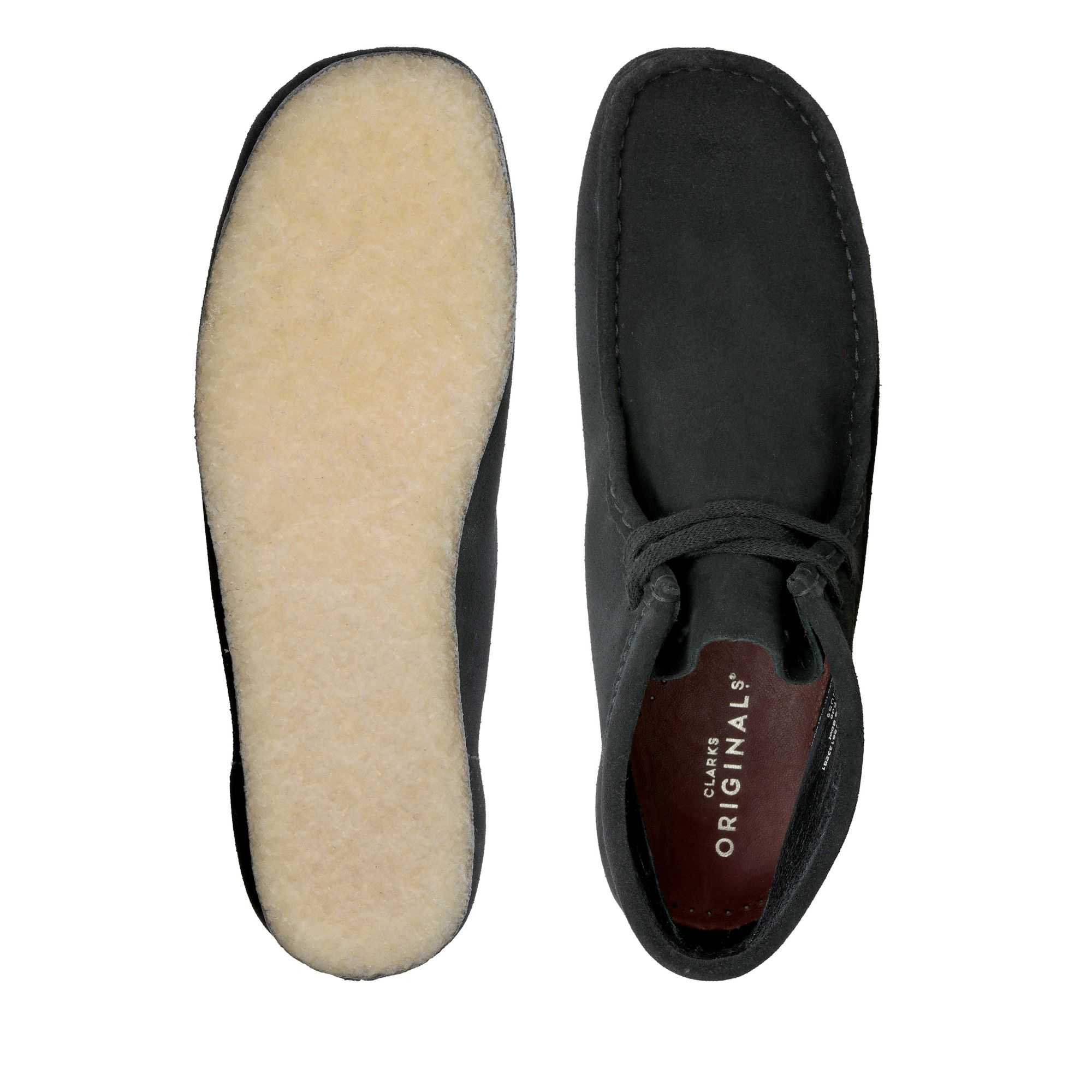 Boty Clarks Wallabee Boot Černé | 10EUCMVKL