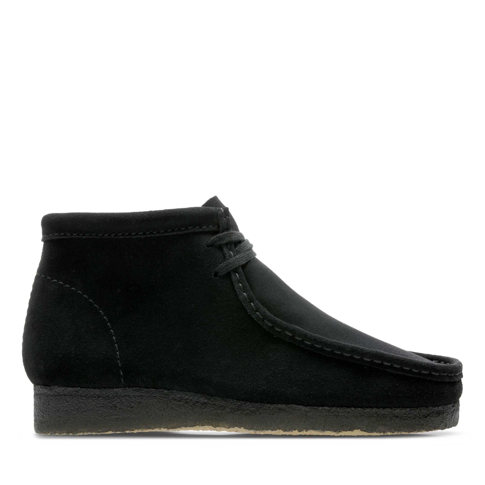 Boty Clarks Wallabee Boot Černé | 10EUCMVKL