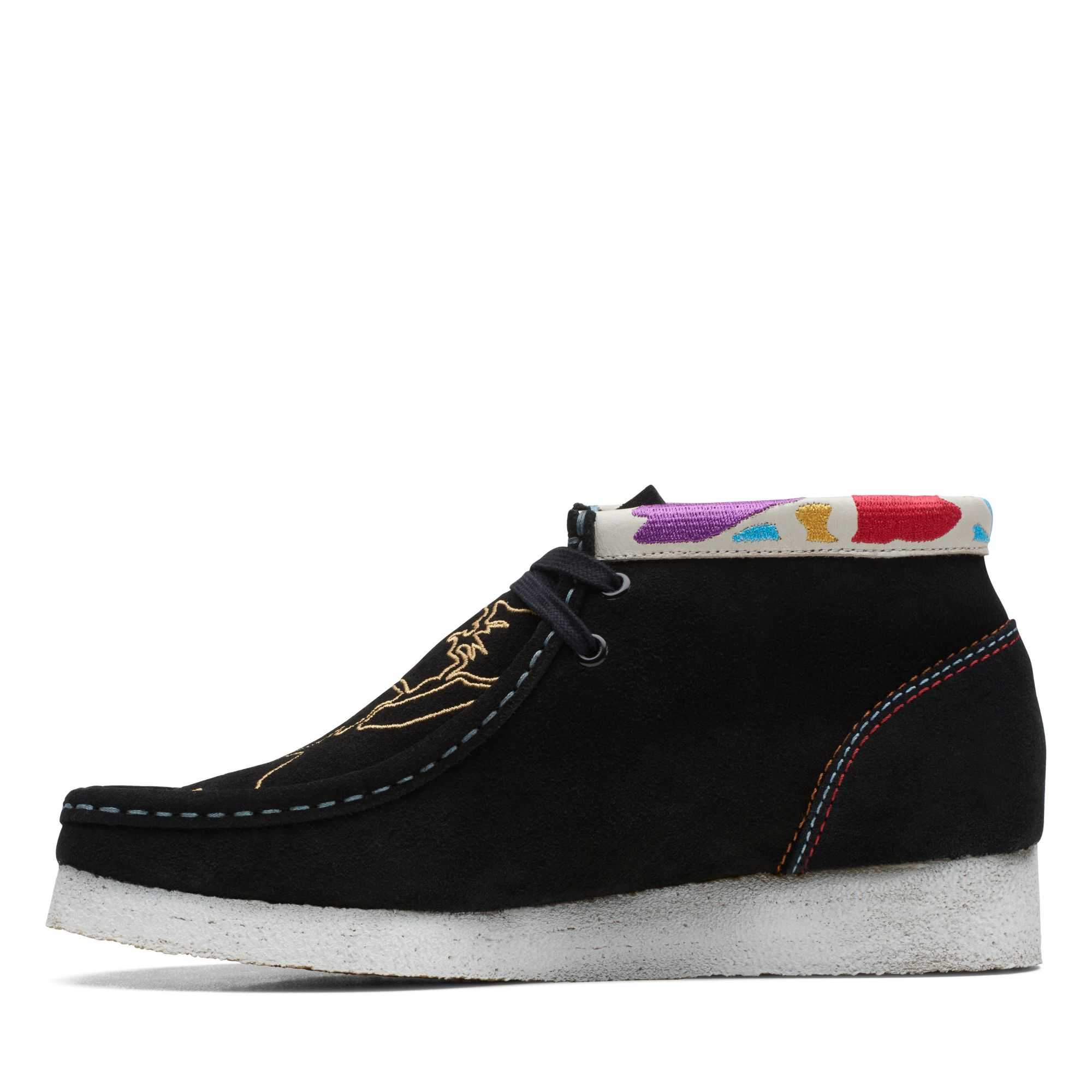 Boty Clarks Wallabee Boot Černé | 32NRBPCXL