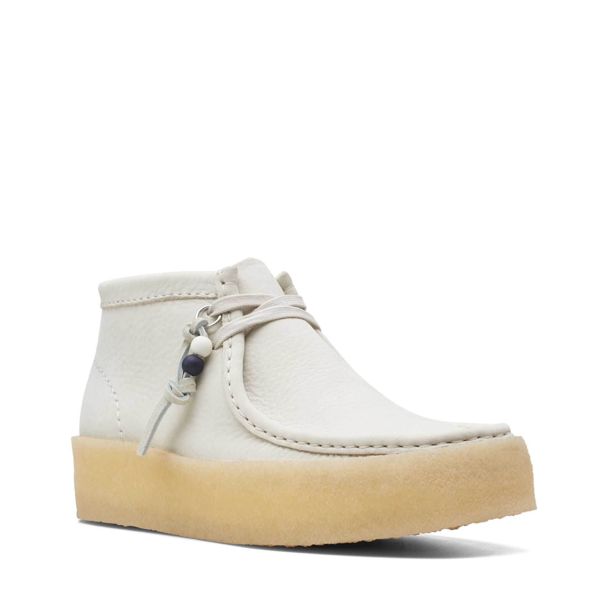 Boty Clarks Wallabee Cup Boot Bílé | 72WOHNESM