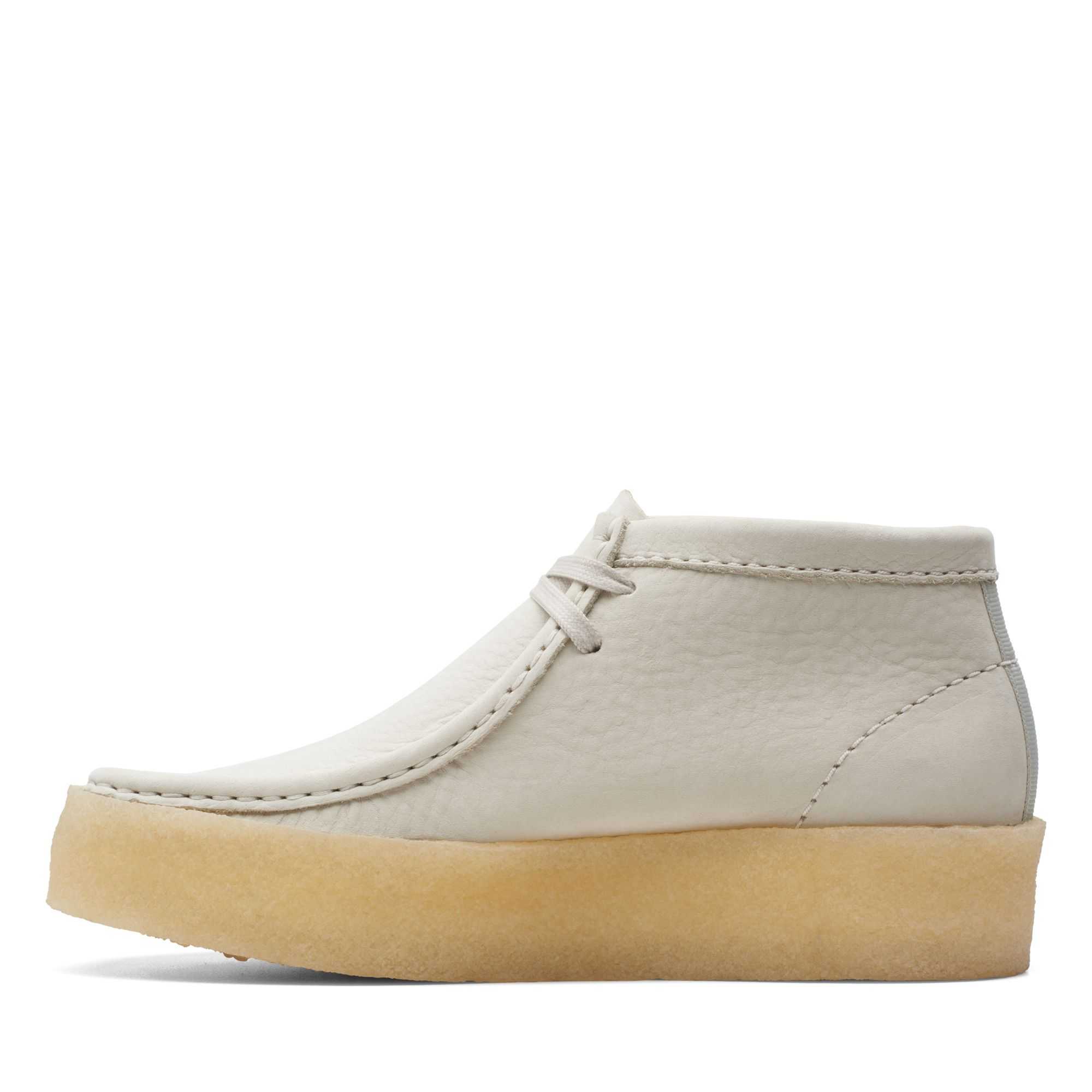 Boty Clarks Wallabee Cup Boot Bílé | 72WOHNESM