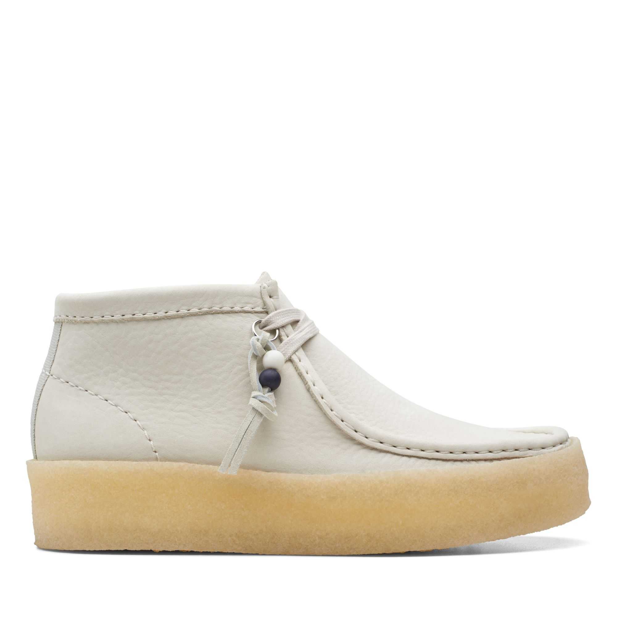 Boty Clarks Wallabee Cup Boot Bílé | 72WOHNESM