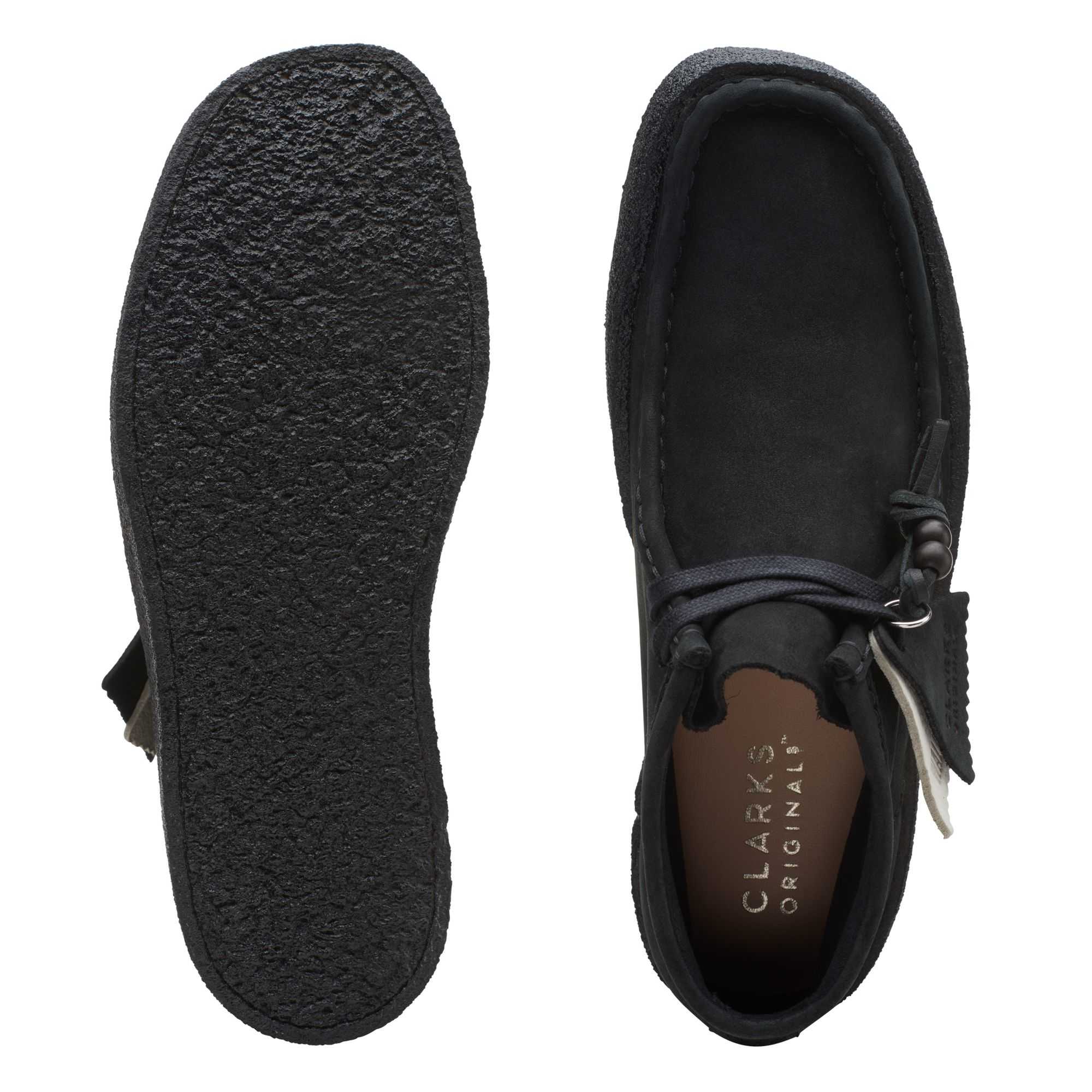 Boty Clarks Wallabee Cup Boot Černé | 93GWSALIO