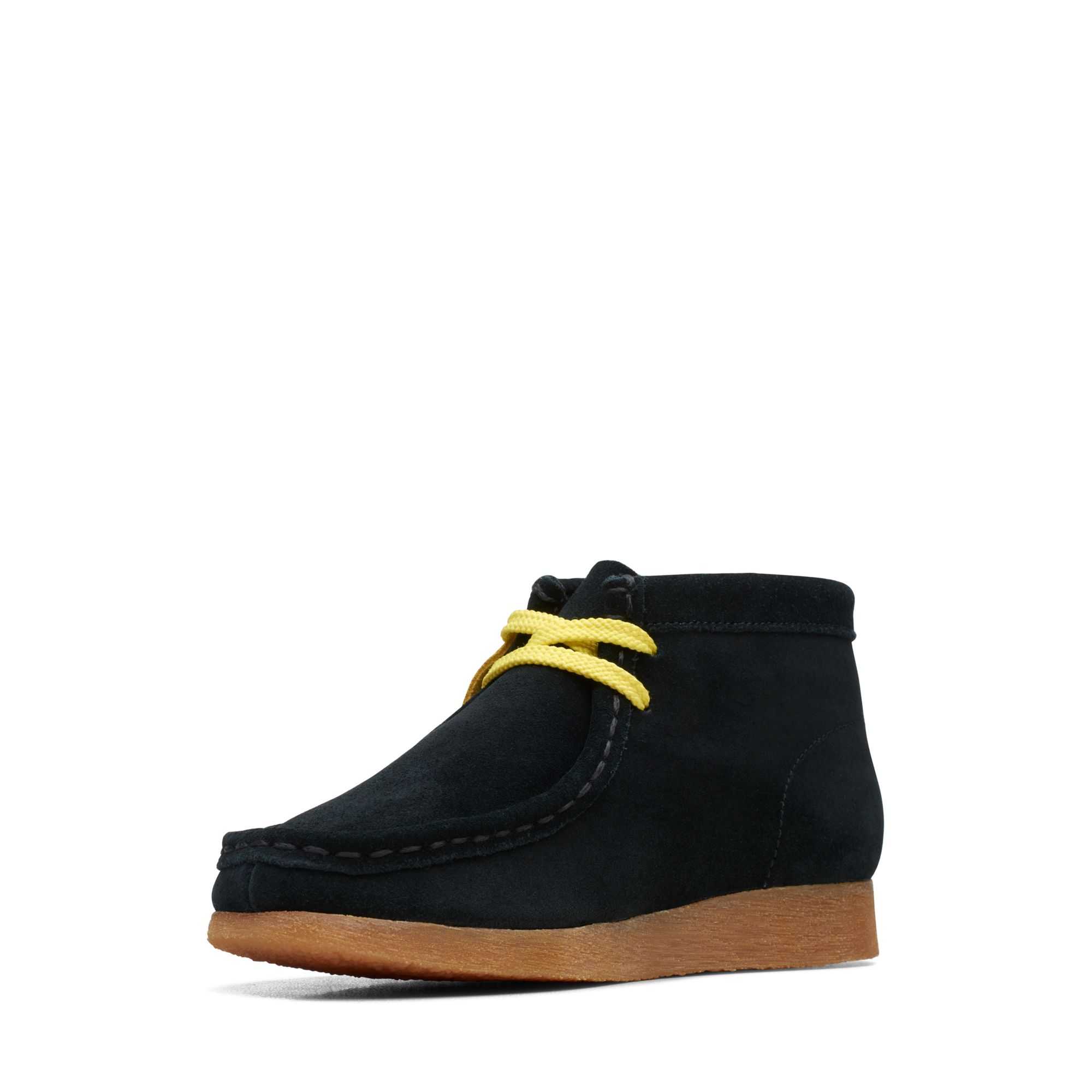 Boty Clarks Wallabee Mist Older Černé | 74SJPEYKH