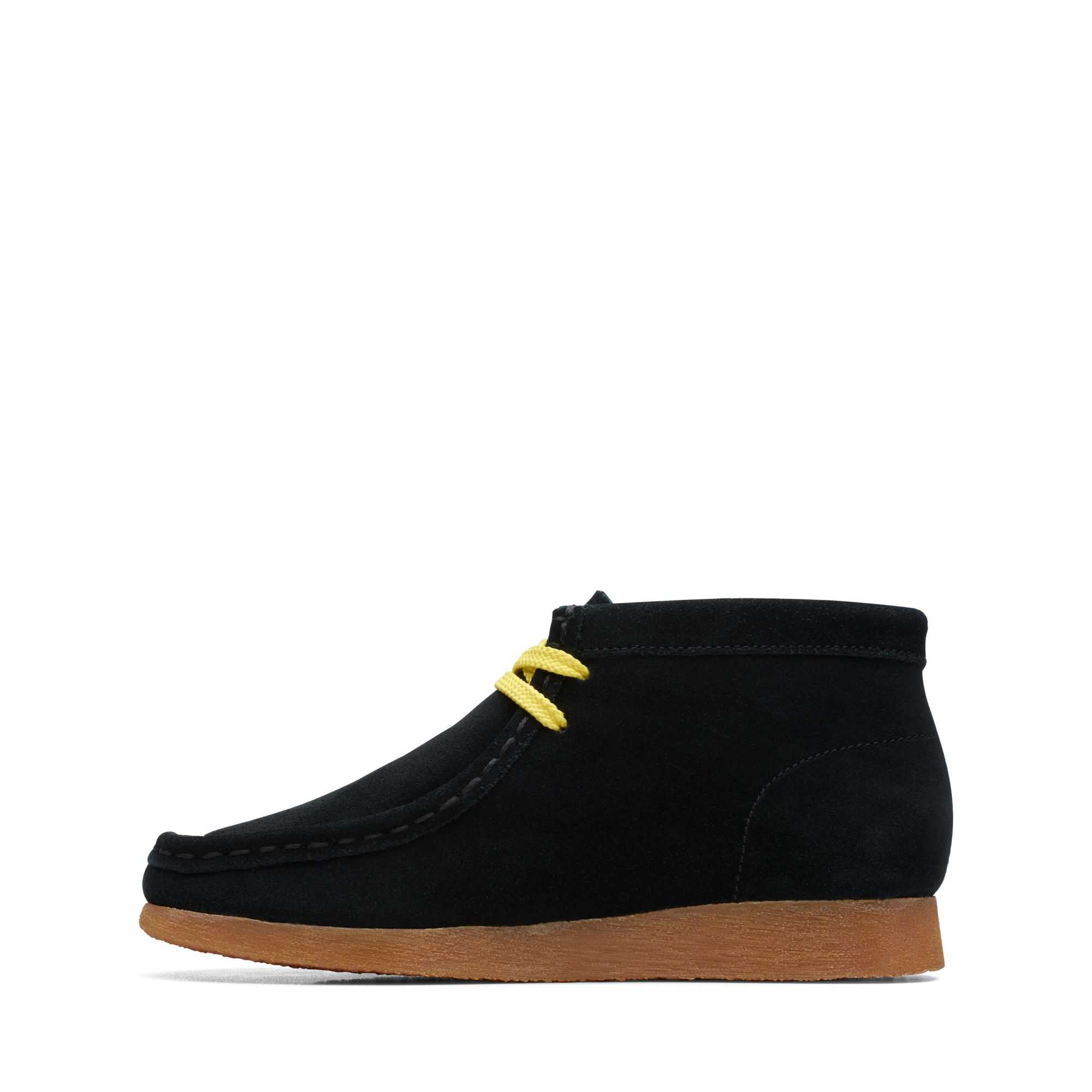 Boty Clarks Wallabee Mist Older Černé | 74SJPEYKH