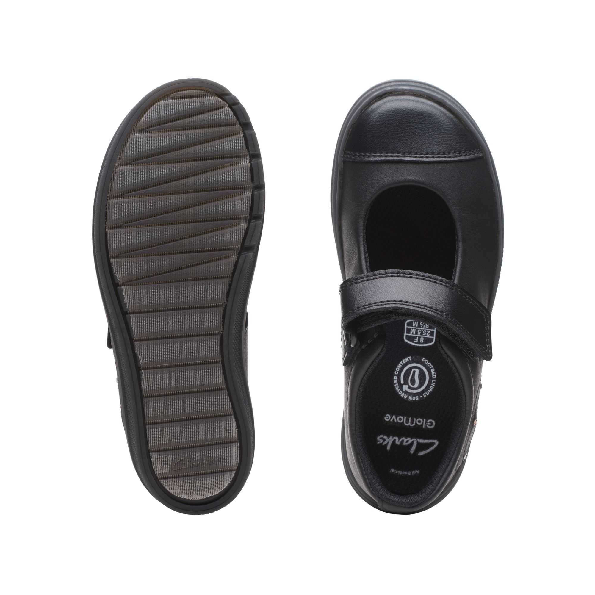 Boty do Školy Clarks Flare Shine Toddler Černé | 96CSLHPTE