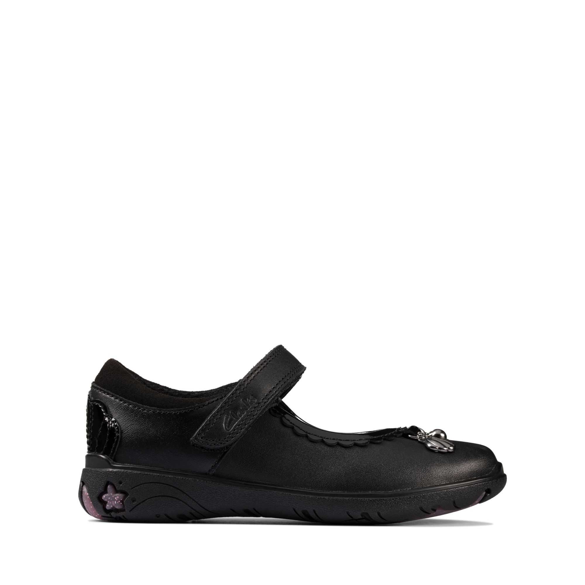 Boty do Školy Clarks Sea Shimmer Toddler Černé | 42IRZSTQG