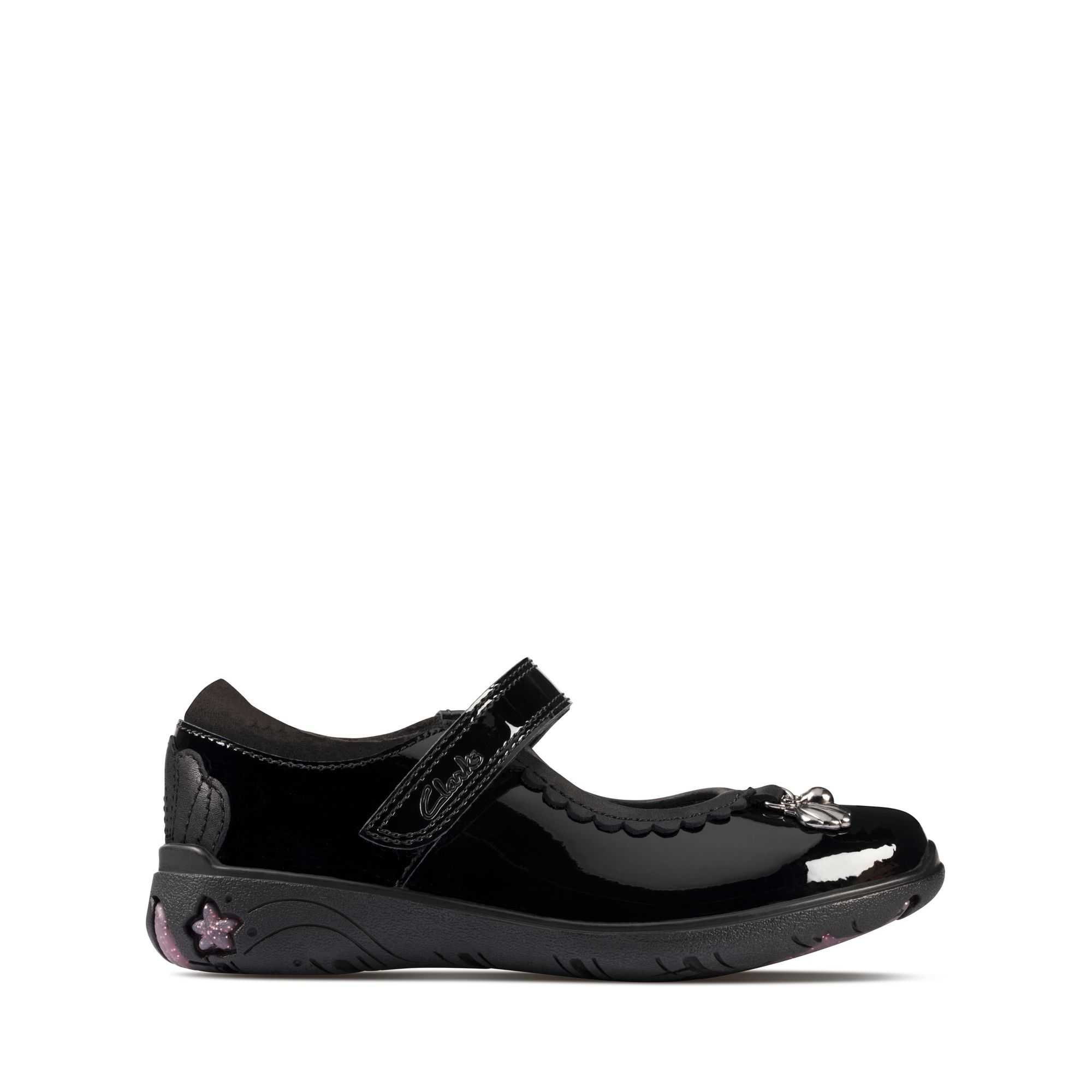 Boty do Školy Clarks Sea Shimmer Toddler Černé | 91OIBJULA