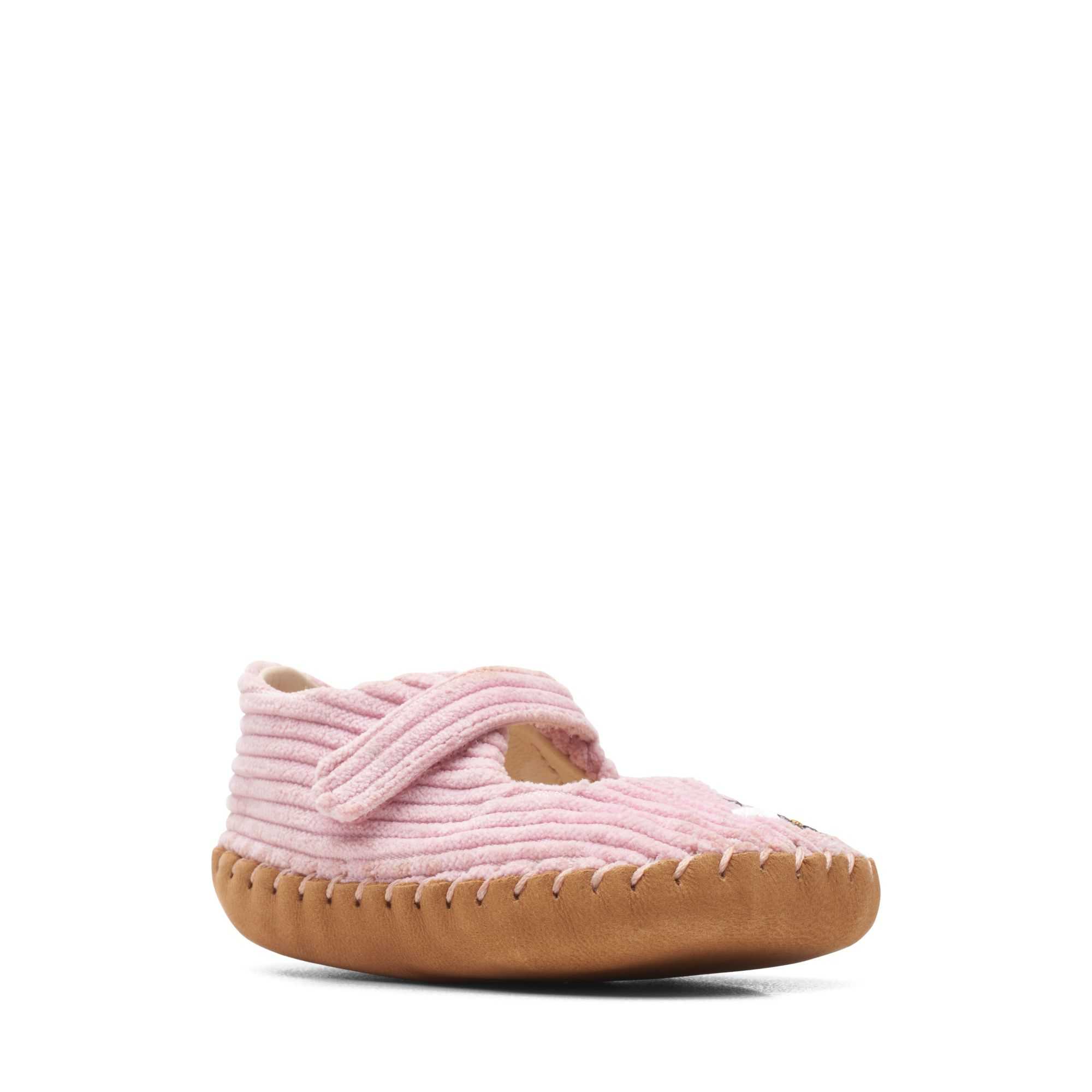 Obuv Clarks Baby Halo Large Růžové | 09WDCUOLE